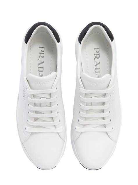 womens prada trainers white|all white prada sneakers.